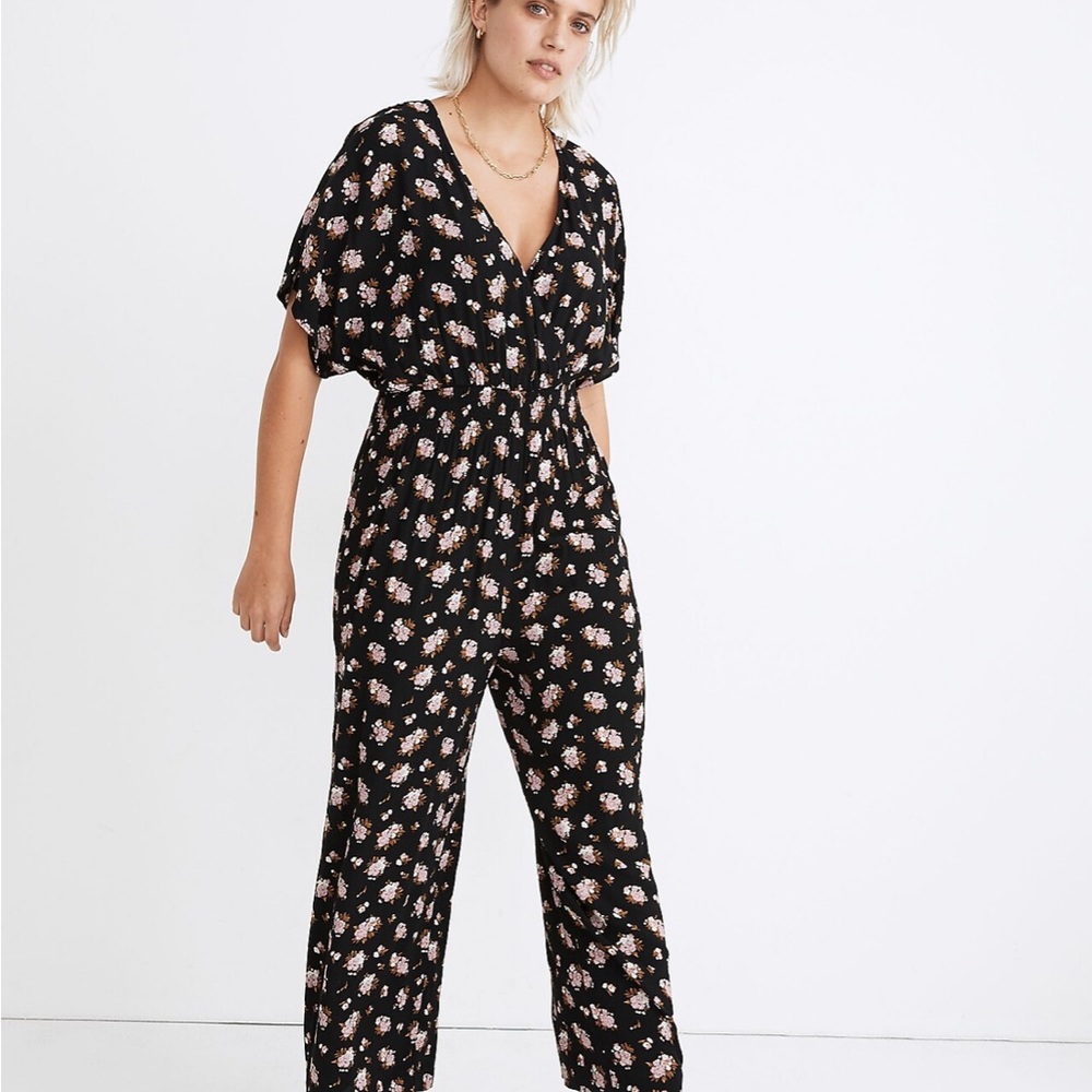 Madewell Smocked-Waist Jumpsuit in Homestead Bouquet